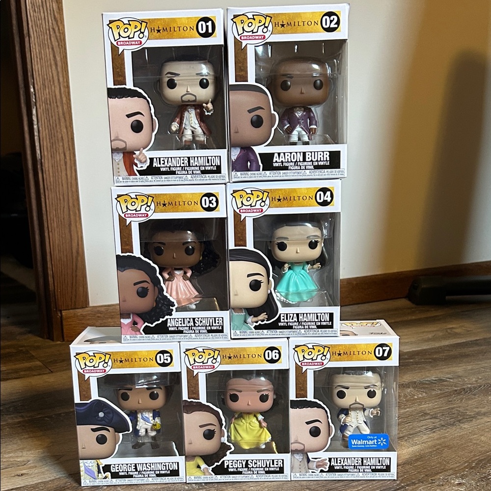 Funko Pop! Hamilton Set of Seven Figurines